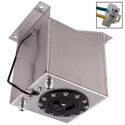 Universal 2.5 Gallon 10L Aluminum Fuel Cell Tank 10AN Male ...