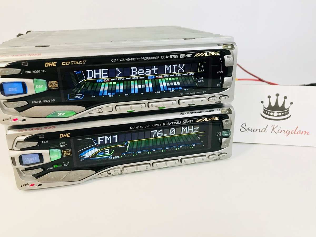 ALPINE CDA-5755 MDA-7755J Rare CD Sound Field Processor MD ALPINE CDA-5755 MDA-7755J Rare CD Sound Field Processor MD