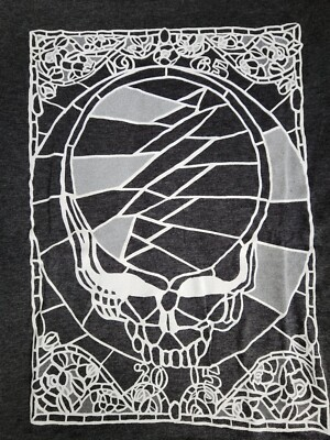 #ad Grateful Dead 1965 2015 Steal Your Face Stained Glass Shirt Medium Bob Weir $24.99