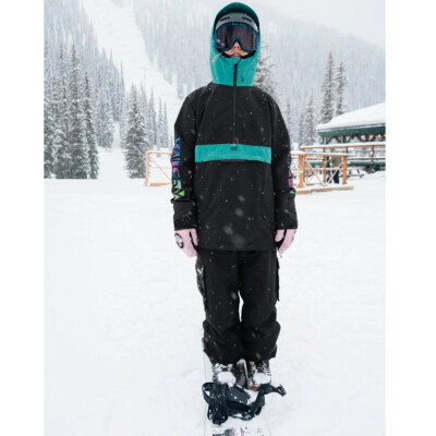 Volcom Ashfield Snow Pullover Jacket Black Skijacke Frauen