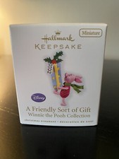 Hallmark Keepsake Miniature Ornament A Friendly Sort of Gift 2010- NEW- READ