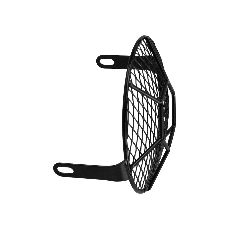 Protector de faros universal para motocicleta de 6,5" de malla metálica con máscara protectora Foto 4 de 4