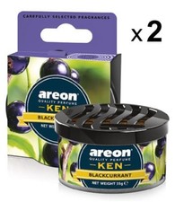2 x Deodorante Areon KEN Ribes Nero Profumo di Lusso Profumo Auto Casa Profumo