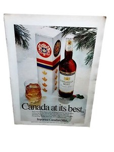 1975 Canadian Mist Whisky Original Print Ad 70s