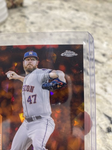 2020 Topps Chrom Update Saphir Chris Devenski 17/25 orange Refraktor #U-223 - Bild 2 von 7