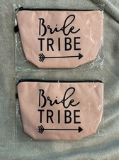Lot Of 2  Bride Tribe  Makeup Bags. New In Package.