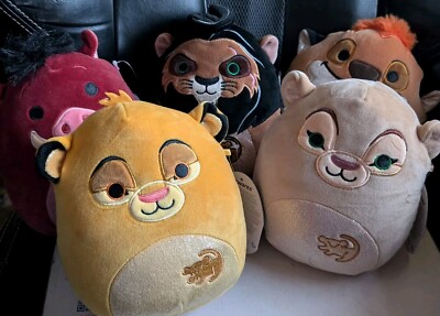 Squishmallows Plush Lion King Simba Nala Scar Pumbaa Timon - Set of 5