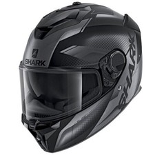 Shark Spartan GT Elgen Matt Black Anthrecite Kaa Full Face Motorcycle Helmets