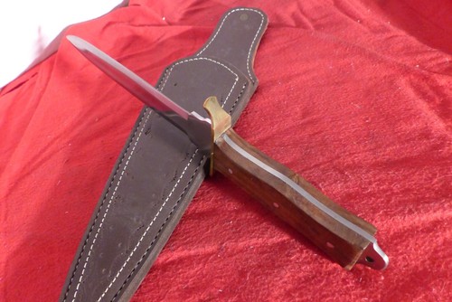 Unbranded 11.75" stainless Full Tang Fixed Blade Dagger Sheath knife MINT qr - Picture 3 of 5
