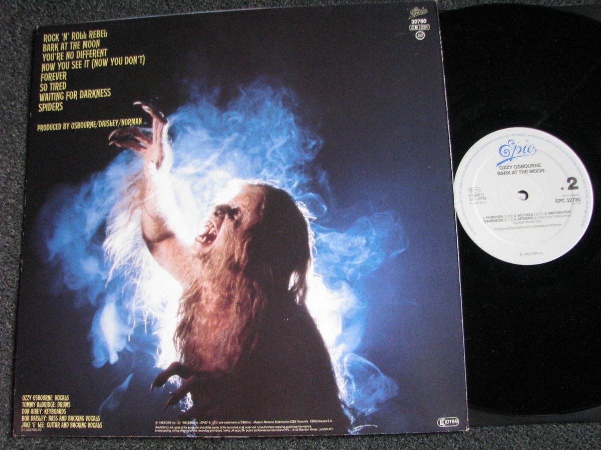 Ozzy Osbourne-Bark at the Moon LP-1983 Holland-Epic-EPC