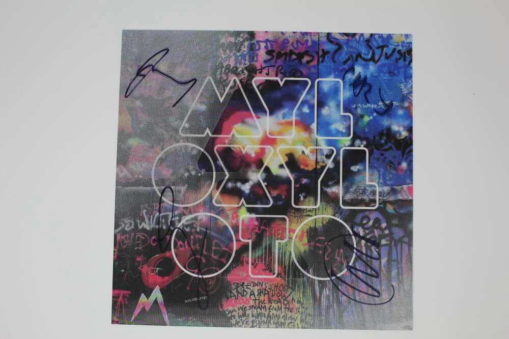 Coldplay X4 Chris Martin Guy Berryman Will Champion & Jonny Signed