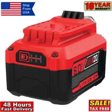 NEW 20 Volt Max 6.0Ah For Craftsman V20 Li-Ion Battery CMCB206 CMCB204 CMCB202