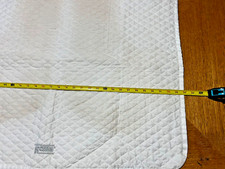 White Cotton Saddle Pads