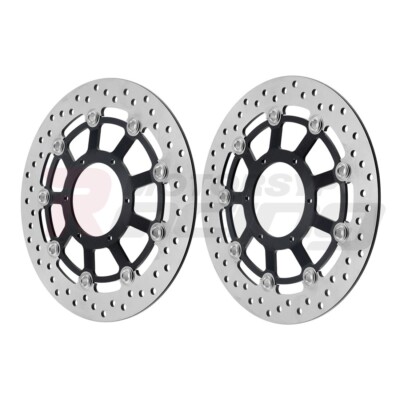Front Brake Disc Set Black For Honda CBR1000RR Fireblade 2008-2016 10 11