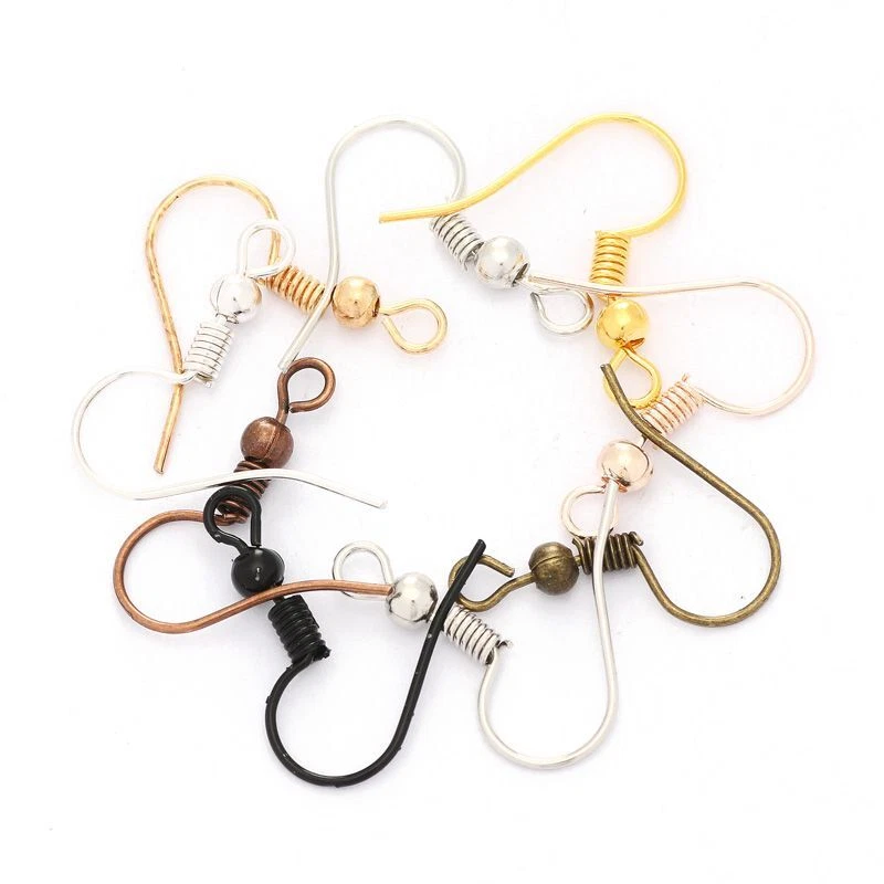 Earring Clasps Hooks - 20*17mm Earrings Wire Hook Jewelry Making Supplies  100pcs