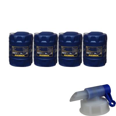 4x 20 Liter MANNOL Motoröl TS-5 UHPD 10W-40 API Engine Oil Öl inkl. Auslaufhahn