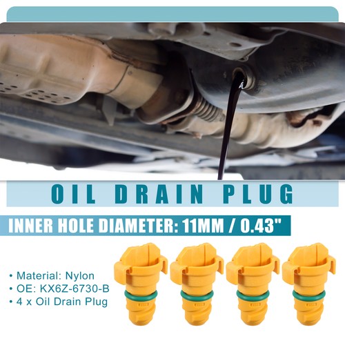 Engine Oil Drain Plug Bolt KX6Z6730B for Ford F150 20172022 Nylon