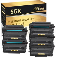 5PK CE255X 55X Toner for HP LaserJet P3015 P3015dn Enterprise 500 MFP M521DW
