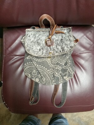 Myra Cowhide Backpack, like new New Myra Cowhide Backpack Style Bag | eBay main image 3