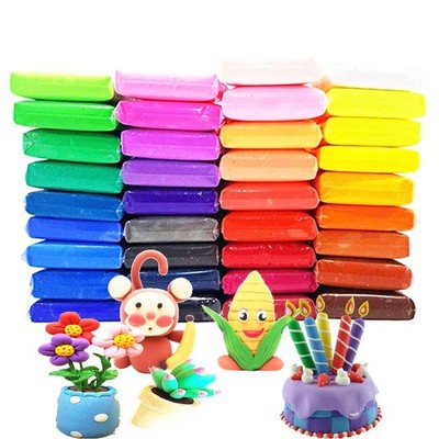 36 Colors Air Dry Clay Ultra Light For Children Nontoxic Ecofriendly Modeling Ma