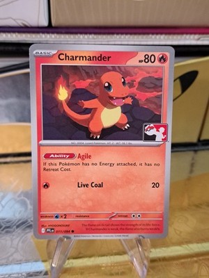 Charmander Pokemon Prize Pack Series 9 Promo Pokemon Card NM/LP 011/094 PFL