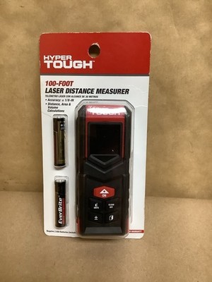 HYPER TOUGH 100FT LASER DISTANCE MEASURER WITH BATTERIES IN PACKAGE (B33002164)