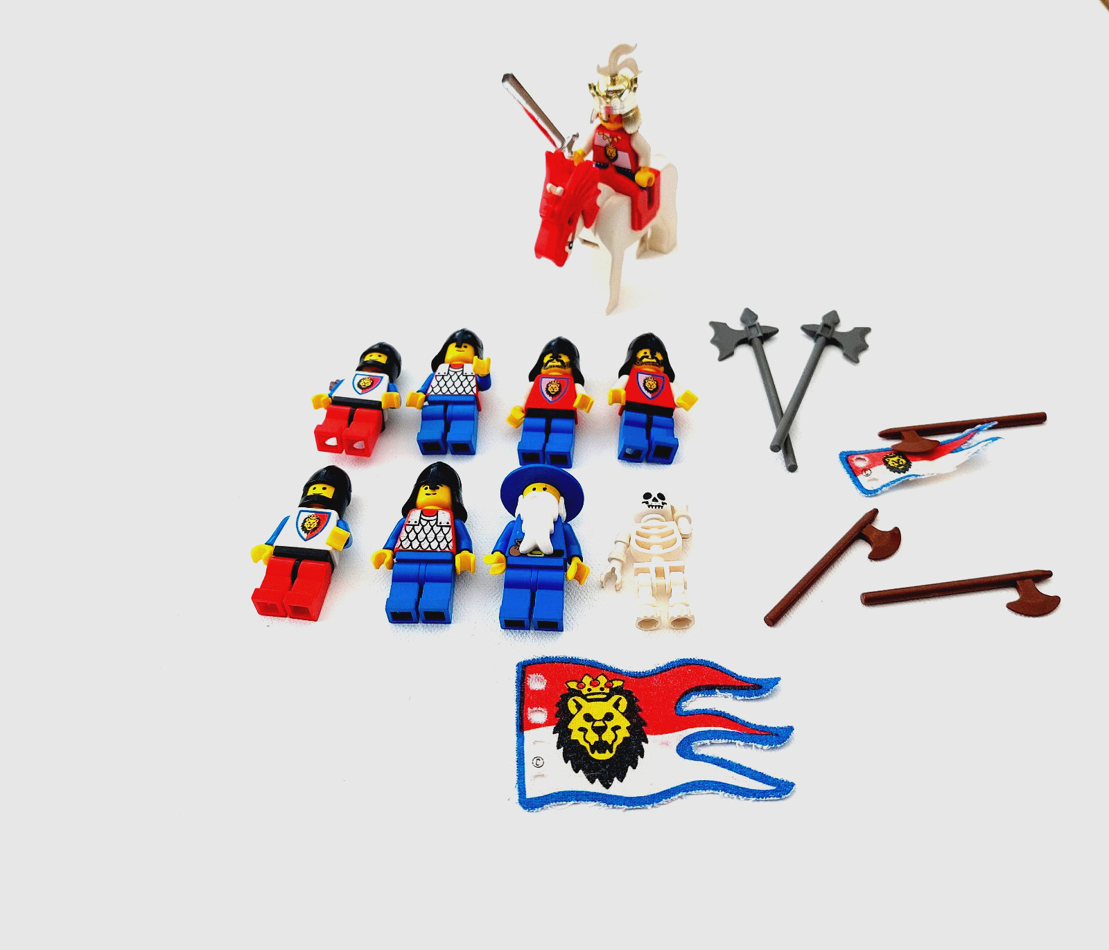 LEGO Castle 6090 6091 Ritter Ritterburg Fahne König Löwe mit Pferd Royal