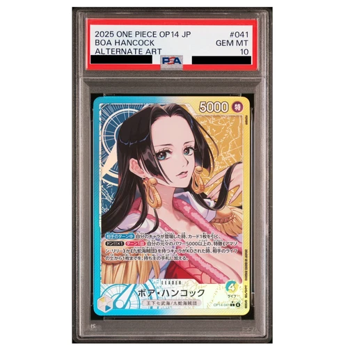 PSA 10 Boa Hancock Alt Art OP14-041 L The Azure Sea's Seven ONE PIECE Card Japan