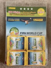 RARE STARTER PANINI 2014 BRASIL STARTER PACK 100 x STICKER PACKS + EMPTY ALBUM