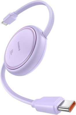 USB C to USB C Cable, 100W Retractable USB C 5A Fast Charging Cable, 4-Stage Len