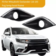 Left & Right Side Fog Light Cover Bezel Frame For Mitsubishi Outlander 2016-2019