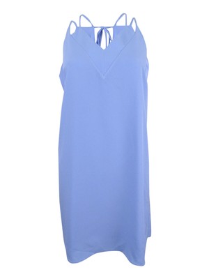 CeCe Women's Sweeny Tie-Back Shift Dress (2, Blue Wave)