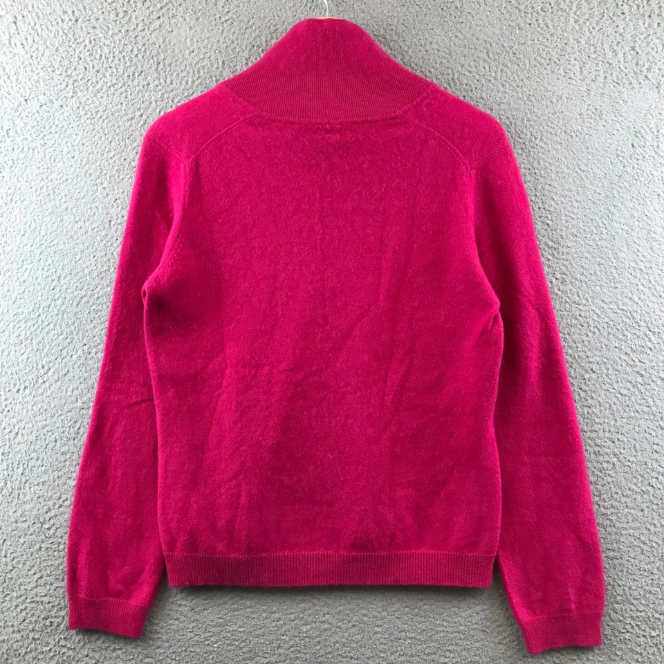 Suéter Jones Colección Nueva York Cachemira Cuello en V Rosa Tejido Suave Top S Foto 2 de 4