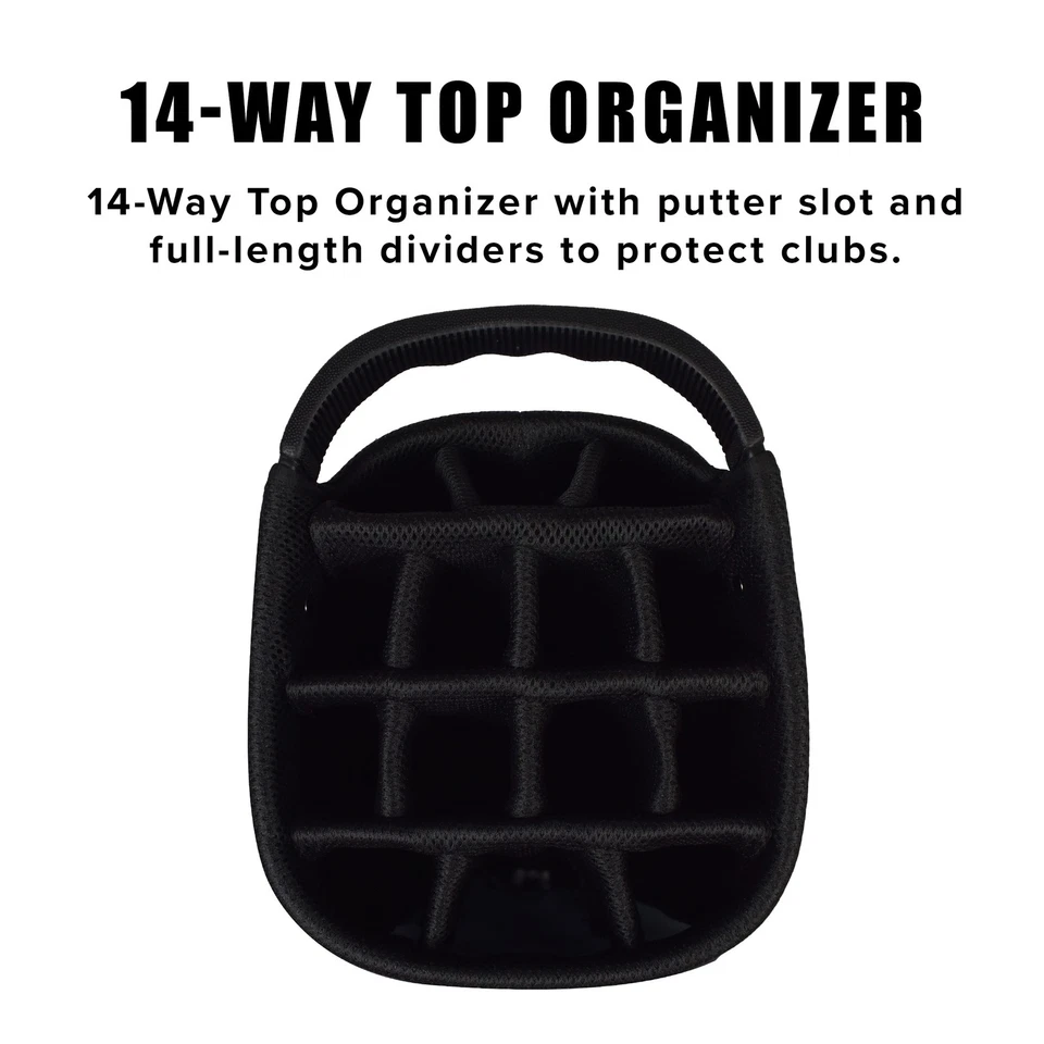 Nueva bolsa de pie Hot-Z Golf 3.0 gris/negro Foto 3 de 4