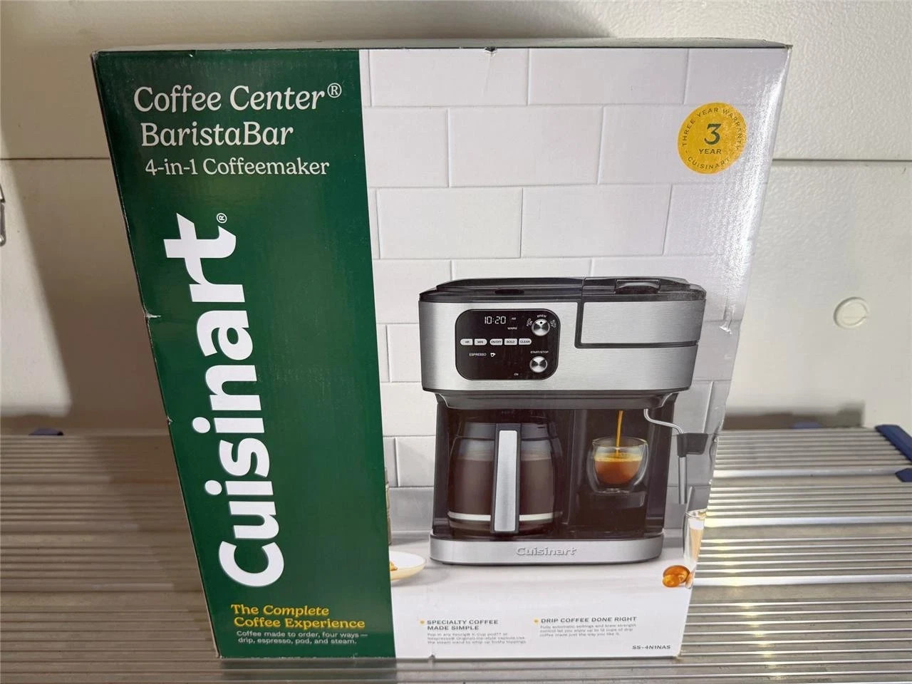 Cuisinart CoffeeCenter Barista Bar 4-In-1 Coffeemaker SS-4N1