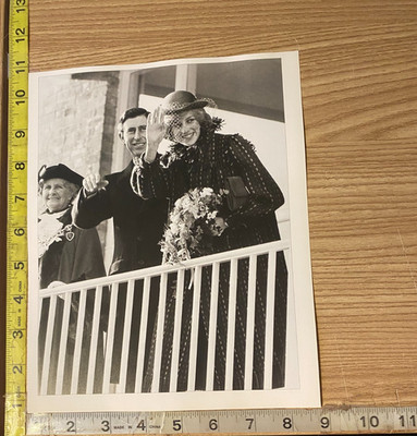 Princess Diana & Charles Balcony & Visit To Mary Rose 2 Scene Book Photograph