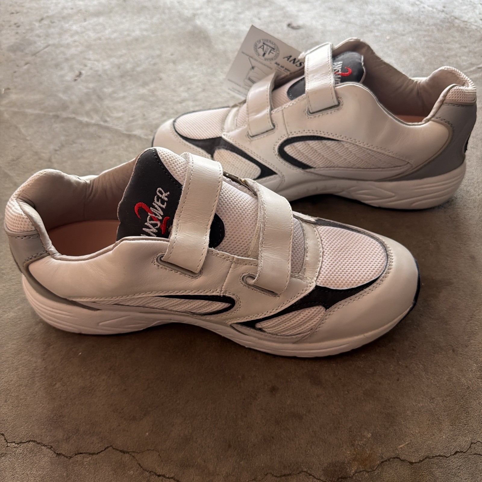 ANSWER 2 WHITE SHOES SIZE 12 with tags  