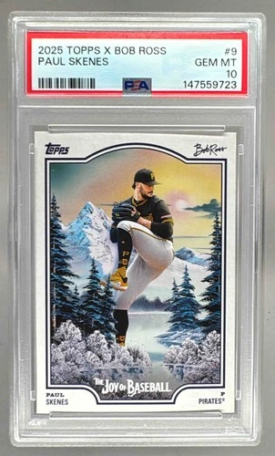 147559723 Paul Skenes 2025 Topps Bob Ross: The Joy of Baseball #9 PSA 10