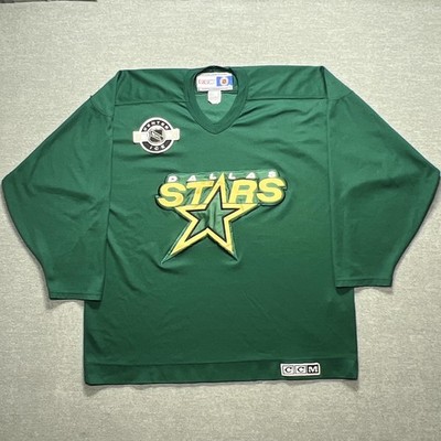 Vintage Dallas Stars Jersey Mens XL Green NHL Hockey CCM Center
