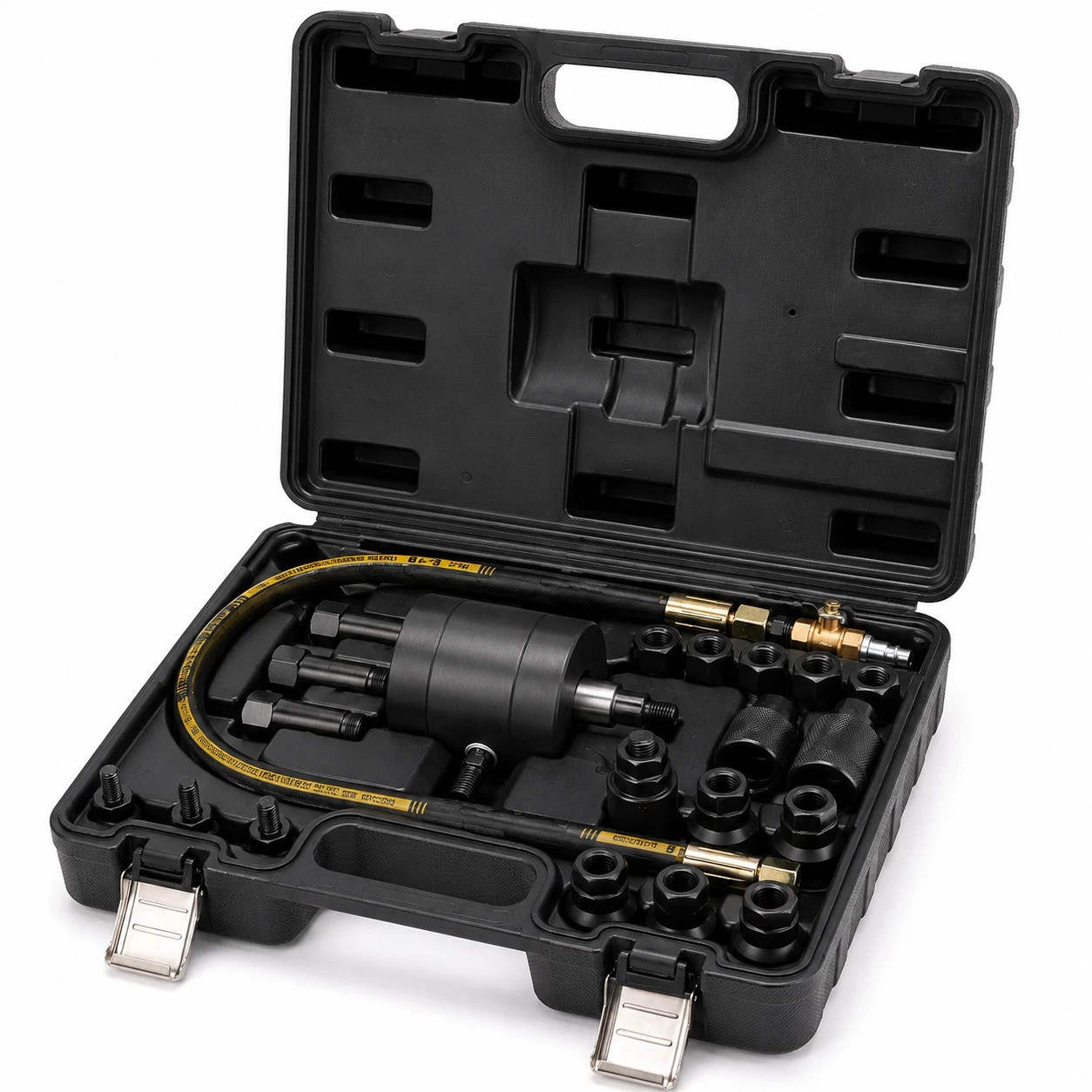 Autojack 21pc Pneumatic Diesel Injector Puller Kit Common Rail Air Tool Set