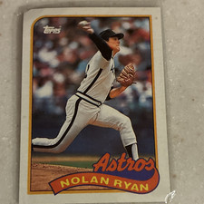 Topps 1989 Topps Nolan Ryan Houston Astros MLB Baseball Card #530 Base