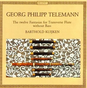 GEORG PHILIPP TELEMANN BARTHOLD KUIJKEN - Twelve Fantasies For Flute - CD VG