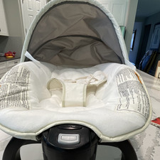 Graco Infant Baby Bouncer White Gray with Canopy and Safety Harness