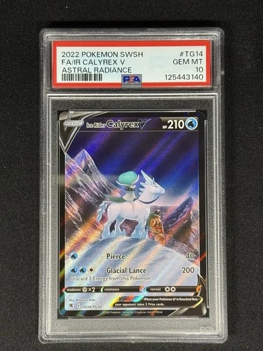 2022 Pokemon SWSH Astral Radiance #TG14 FA/IR Calyrex V PSA 10 GEM MT