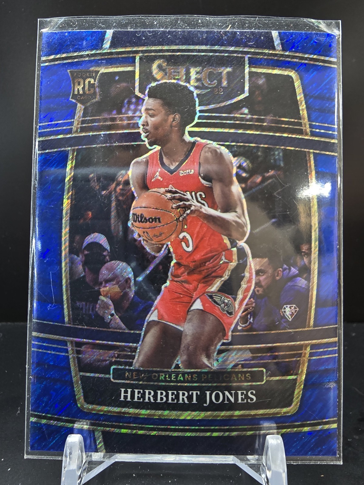 C842 - 2021-22 Panini Select - Herbert Jones #45 - Blue Shimmer Prizm - RC