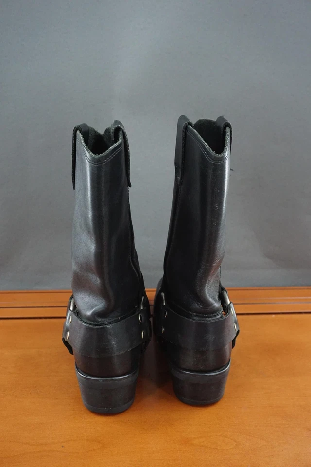 Dingo Arnés Botas Para Hombre Talla 9 Cuero Negro Ingeniero Motocicleta Junta Tórica DI0249 Foto 4 de 4