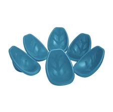 ECR4Kids Turquoise Leaf Floor Seat Flexible Rocker Chair - Set of 6