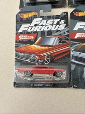 New 2019 HOT WHEELS FAST AND FURIOUS '61 CHEVY IMPALA! #6/6 Walmart Exclusive