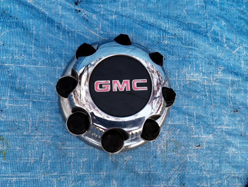 99 - 06 GMC Sierra Yukon Van 2500 3500 roda de liga leve cromada tampa central 8 lugares #a - Imagem 2 de 4