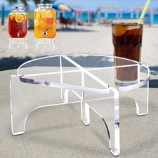 Acrylic Beverage Dispenser Stand Only, Fit Max 8.7 Inch Glass Drink Dispenser an
